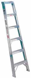 Made in USA - 10 Ft. High, Type IA Rating, Aluminum Shelf Ladder - Industrial Tool & Supply