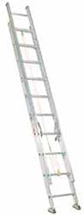 Made in USA - 32' High, Type IA Rating, Aluminum Extension Ladder - Industrial Tool & Supply