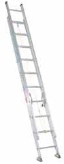 Made in USA - 36' High, Type II Rating, Aluminum Extension Ladder - Industrial Tool & Supply
