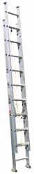 Made in USA - 40' High, Type I Rating, Aluminum Extension Ladder - Industrial Tool & Supply