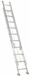 Made in USA - 28' High, Type IAA Rating, Aluminum Extension Ladder - Industrial Tool & Supply