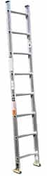 Made in USA - 12' High, Type IA Rating, Aluminum Extension Ladder - Industrial Tool & Supply