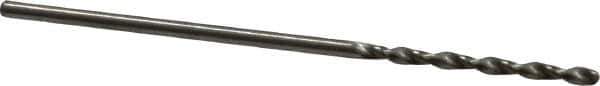Accupro - #56 130° Cobalt Jobber Drill - Bright Finish, Right Hand Cut, Parabolic Flute, Straight Shank, 1-7/16" OAL, Split Point - Industrial Tool & Supply