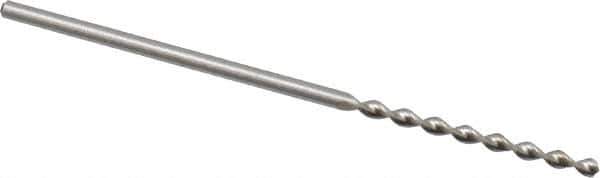 Accupro - 3/64" 130° Cobalt Jobber Drill - Bright Finish, Right Hand Cut, Parabolic Flute, Straight Shank, 1-1/2" OAL, Split Point - Industrial Tool & Supply