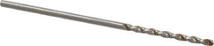 Accupro - 1.25mm 130° Cobalt Jobber Drill - Bright Finish, Right Hand Cut, Parabolic Flute, Straight Shank, 1-1/2" OAL, Split Point - Industrial Tool & Supply