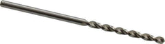 Accupro - 2.1mm 130° Cobalt Jobber Drill - Bright Finish, Right Hand Cut, Parabolic Flute, Straight Shank, 1-59/64" OAL, Split Point - Industrial Tool & Supply