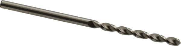 Accupro - 2.6mm 130° Cobalt Jobber Drill - Bright Finish, Right Hand Cut, Parabolic Flute, Straight Shank, 2-1/4" OAL, Split Point - Industrial Tool & Supply