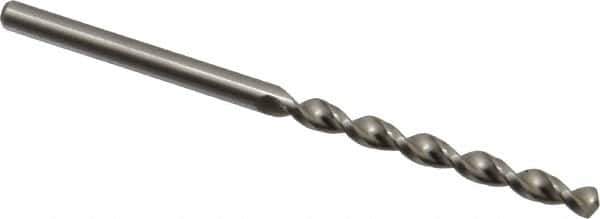 Accupro - 3.5mm 130° Cobalt Jobber Drill - Bright Finish, Right Hand Cut, Parabolic Flute, Straight Shank, 2-3/4" OAL, Split Point - Industrial Tool & Supply