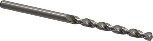 Accupro - #20 130° Cobalt Jobber Drill - Bright Finish, Right Hand Cut, Parabolic Flute, Straight Shank, 2-15/16" OAL, Split Point - Industrial Tool & Supply