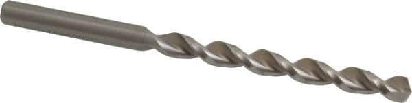 Accupro - Letter C 130° Cobalt Jobber Drill - Bright Finish, Right Hand Cut, Parabolic Flute, Straight Shank, 3-31/32" OAL, Split Point - Industrial Tool & Supply