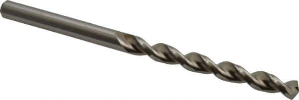 Accupro - Letter D 130° Cobalt Jobber Drill - Bright Finish, Right Hand Cut, Parabolic Flute, Straight Shank, 3-31/32" OAL, Split Point - Industrial Tool & Supply