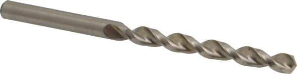 Accupro - 7mm 130° Cobalt Jobber Drill - Bright Finish, Right Hand Cut, Parabolic Flute, Straight Shank, 4-19/64" OAL, Split Point - Industrial Tool & Supply