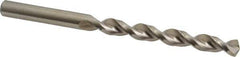 Accupro - 8.1mm 130° Cobalt Jobber Drill - Bright Finish, Right Hand Cut, Parabolic Flute, Straight Shank, 4-39/64" OAL, Split Point - Industrial Tool & Supply