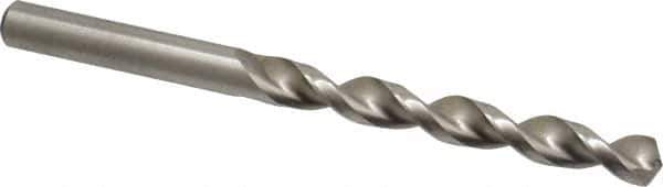 Accupro - Letter Q 130° Cobalt Jobber Drill - Bright Finish, Right Hand Cut, Parabolic Flute, Straight Shank, 4-19/32" OAL, Split Point - Industrial Tool & Supply