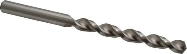 Accupro - Letter R 130° Cobalt Jobber Drill - Bright Finish, Right Hand Cut, Parabolic Flute, Straight Shank, 4-29/32" OAL, Split Point - Industrial Tool & Supply