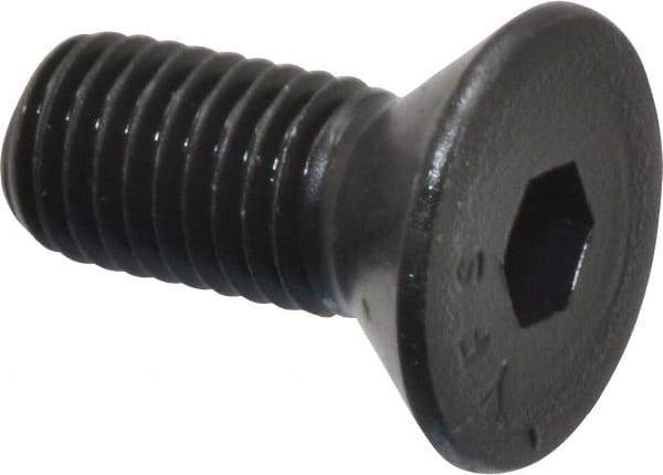 Value Collection - 1/4-28 UNF Hex Socket Drive, 82° Flat Screw - Alloy Steel, Black Oxide Finish, Fully Threaded, 5/8" OAL - Industrial Tool & Supply