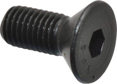 Value Collection - 1/4-28 UNF Hex Socket Drive, 82° Flat Screw - Alloy Steel, Black Oxide Finish, Fully Threaded, 5/8" OAL - Industrial Tool & Supply