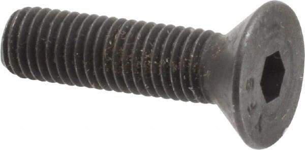 Value Collection - 1/4-28 UNF Hex Socket Drive, 82° Flat Screw - Alloy Steel, Black Oxide Finish, Fully Threaded, 1" OAL - Industrial Tool & Supply