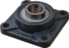 Value Collection - 1-1/8" ID, 4-1/4" OAW x 4-1/4" OAL x 4-1/4" OAH 4-Bolt High Temperature Flange Bearing - 2,500 Lb Static Cap, 4,300 Lb Dyn Cap, 3-1/4" Btw Mnt Hole Ctrs, 45/64" Base-to-Ctr Ht, Cast Iron - Industrial Tool & Supply