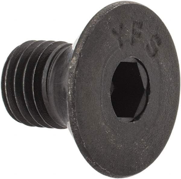 Value Collection - 5/16-24 UNF Hex Socket Drive, 82° Flat Screw - Alloy Steel, Black Oxide Finish, Fully Threaded, 1/2" OAL - Industrial Tool & Supply