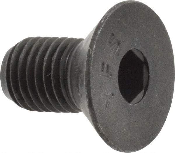 Value Collection - 5/16-24 UNF Hex Socket Drive, 82° Flat Screw - Alloy Steel, Black Oxide Finish, Fully Threaded, 5/8" OAL - Industrial Tool & Supply