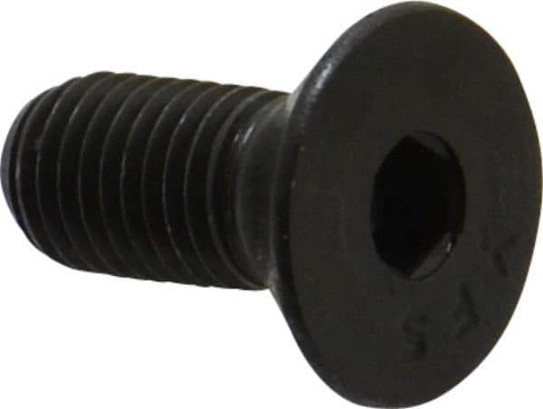 Value Collection - 5/16-24 UNF Hex Socket Drive, 82° Flat Screw - Alloy Steel, Black Oxide Finish, Fully Threaded, 3/4" OAL - Industrial Tool & Supply