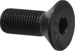 Value Collection - 3/8-24 UNF Hex Socket Drive, 82° Flat Screw - Alloy Steel, Black Oxide Finish, Fully Threaded, 1" OAL - Industrial Tool & Supply