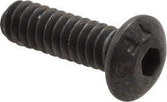 Value Collection - #4-40 UNC Hex Socket Drive, Button Screw - Alloy Steel, Black Oxide Finish, Fully Threaded, 3/8" Length Under Head - Industrial Tool & Supply