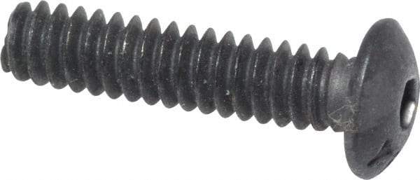 Value Collection - #4-40 UNC Hex Socket Drive, Button Screw - Alloy Steel, Black Oxide Finish, Fully Threaded, 1/2" Length Under Head - Industrial Tool & Supply