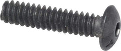 Value Collection - #4-40 UNC Hex Socket Drive, Button Screw - Alloy Steel, Black Oxide Finish, Fully Threaded, 1/2" Length Under Head - Industrial Tool & Supply