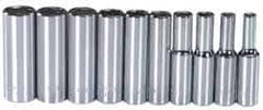 Blackhawk by Proto - 10 Piece 1/4" Drive Deep Well Socket Set - 6 Points, 4mm to 13mm Range, Metric Measurement Standard - Industrial Tool & Supply