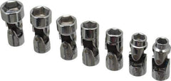 Blackhawk by Proto - 7 Piece 3/8" Drive Standard Socket Set - 6 Points, 3/8 to 3/4", Inch Measurement Standard - Industrial Tool & Supply
