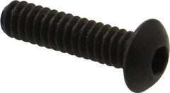 Value Collection - #10-24 UNC Hex Socket Drive, Button Screw - Alloy Steel, Black Oxide Finish, Fully Threaded, 3/4" Length Under Head - Industrial Tool & Supply