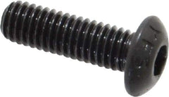Value Collection - #10-32 UNF Hex Socket Drive, Button Screw - Alloy Steel, Black Oxide Finish, Fully Threaded, 5/8" Length Under Head - Industrial Tool & Supply
