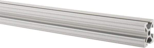 80/20 Inc. - 97 Inches Long x 1 Inch Wide x 1 Inch High, T Slotted Aluminum Extrusion - 0.4379 Square Inches, Clear Anodized Finish - Industrial Tool & Supply