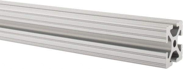80/20 Inc. - 97 Inches Long x 1-1/2 Inches Wide x 1-1/2 Inches High, T Slotted Aluminum Extrusion - 1.154 Square Inches, Clear Anodized Finish - Industrial Tool & Supply