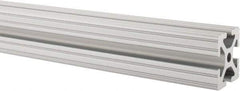 80/20 Inc. - 97 Inches Long x 1-1/2 Inches Wide x 1-1/2 Inches High, T Slotted Aluminum Extrusion - 1.154 Square Inches, Clear Anodized Finish - Industrial Tool & Supply