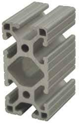 80/20 Inc. - 97 Inches Long x 3 Inches Wide x 1-1/2 Inches High, T Slotted Aluminum Extrusion - 1.7288 Square Inches, Clear Anodized Finish - Industrial Tool & Supply