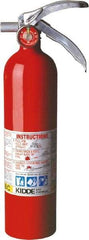 Kidde - 2.6 Lb, 1-A:10-B:C Rated, Dry Chemical Fire Extinguisher - 3" Diam x 15" High, 195 psi, 15' Discharge in 12 sec, Rechargeable, Steel Cylinder - Industrial Tool & Supply