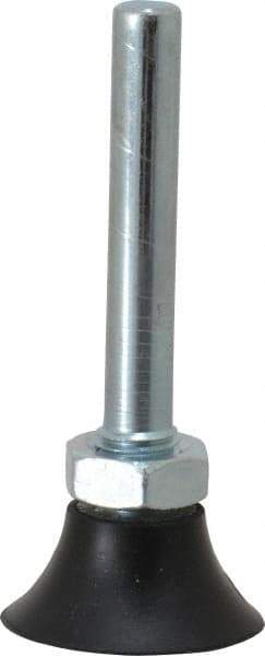 Merit Abrasives - 1" Diam Quick-Change Type P Disc Backing Pad - 1/4" Shank Diam, Medium Density, 40,000 RPM, Power-Lock Type 1 Compatible - Industrial Tool & Supply