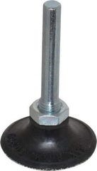 Merit Abrasives - 1-1/2" Diam Quick-Change Type P Disc Backing Pad - 1/4" Shank Diam, Medium Density, 30,000 RPM, Power-Lock Type 1 Compatible - Industrial Tool & Supply