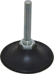 Merit Abrasives - 2" Diam Quick-Change Type P Disc Backing Pad - 1/4" Shank Diam, Medium Density, 30,000 RPM, Power-Lock Type 1 Compatible - Industrial Tool & Supply