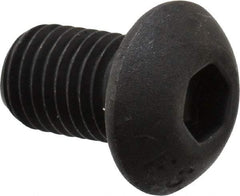 Value Collection - 5/16-24 UNF Hex Socket Drive, Button Screw - Alloy Steel, Black Oxide Finish, Fully Threaded, 1/2" Length Under Head - Industrial Tool & Supply