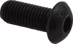 Value Collection - 5/16-24 UNF Hex Socket Drive, Button Screw - Alloy Steel, Black Oxide Finish, Fully Threaded, 3/4" Length Under Head - Industrial Tool & Supply