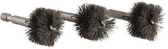 Ridgid - 1 Inch Inside Diameter, 1-3/16 Inch Actual Brush Diameter, Steel, Power Fitting and Cleaning Brush - Industrial Tool & Supply