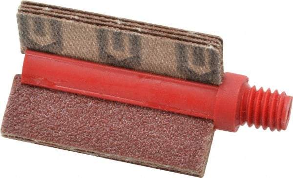 Superior Abrasives - 80 Grit, Coated, Aluminum Oxide Bore Polisher - 1/4" Shank Length, Medium Grade, 25,000 RPM, Polishes Bores with 3/4 to 1" Diam - Industrial Tool & Supply