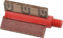 Superior Abrasives - 80 Grit, Coated, Aluminum Oxide Bore Polisher - 1/4" Shank Length, Medium Grade, 25,000 RPM, Polishes Bores with 3/4 to 1" Diam - Industrial Tool & Supply