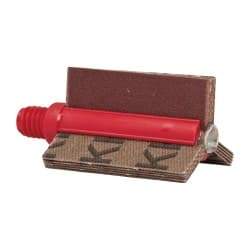 Superior Abrasives - 180 Grit, Coated, Aluminum Oxide Bore Polisher - 1/4" Shank Length, Very Fine Grade, 25,000 RPM, Polishes Bores with 3/4 to 1" Diam - Industrial Tool & Supply