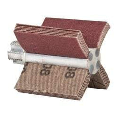 Superior Abrasives - 120 Grit, Coated, Aluminum Oxide Bore Polisher - 1/4" Shank Length, Fine Grade, 22,000 RPM, Polishes Bores with 1 to 1-1/2" Diam - Industrial Tool & Supply