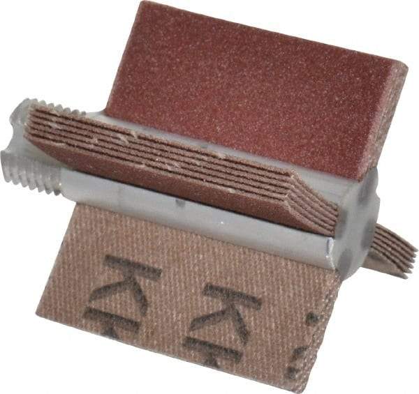 Superior Abrasives - 180 Grit, Coated, Aluminum Oxide Bore Polisher - 1/4" Shank Length, Very Fine Grade, 22,000 RPM, Polishes Bores with 1 to 1-1/2" Diam - Industrial Tool & Supply